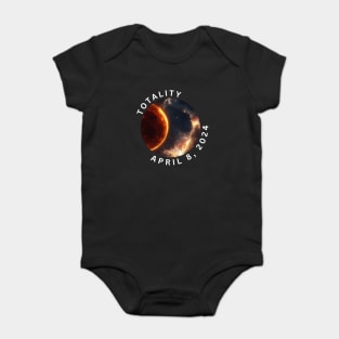 Solar Eclipse Totality April 8, 2024 Baby Bodysuit